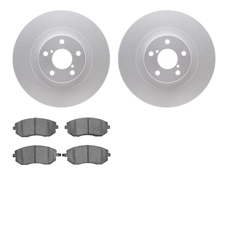 4602-13011, Geospec Rotors With 5000 Euro Ceramic Brake Pads,  Silver